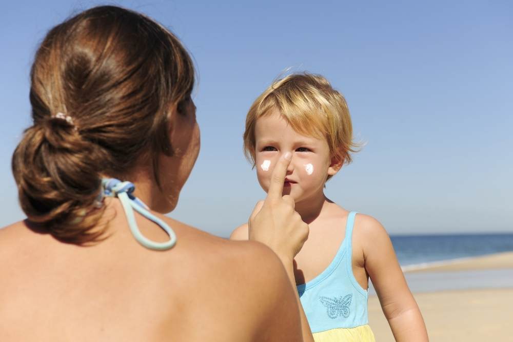 Солнцезащитный крем специально для детской кожи