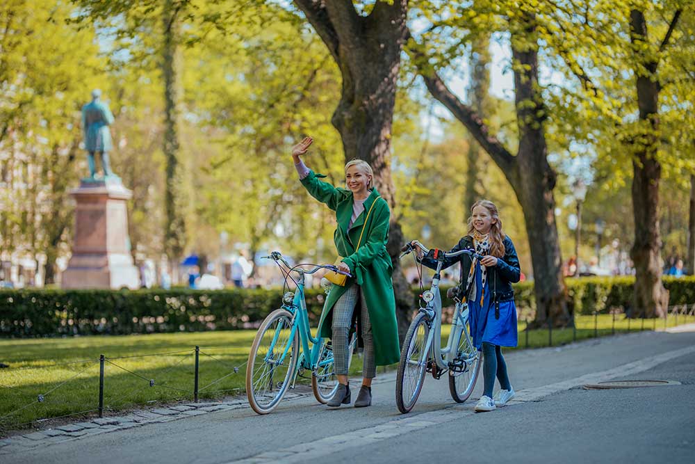 Klassireis Helsingisse - linnaekskursioon jalgratastel