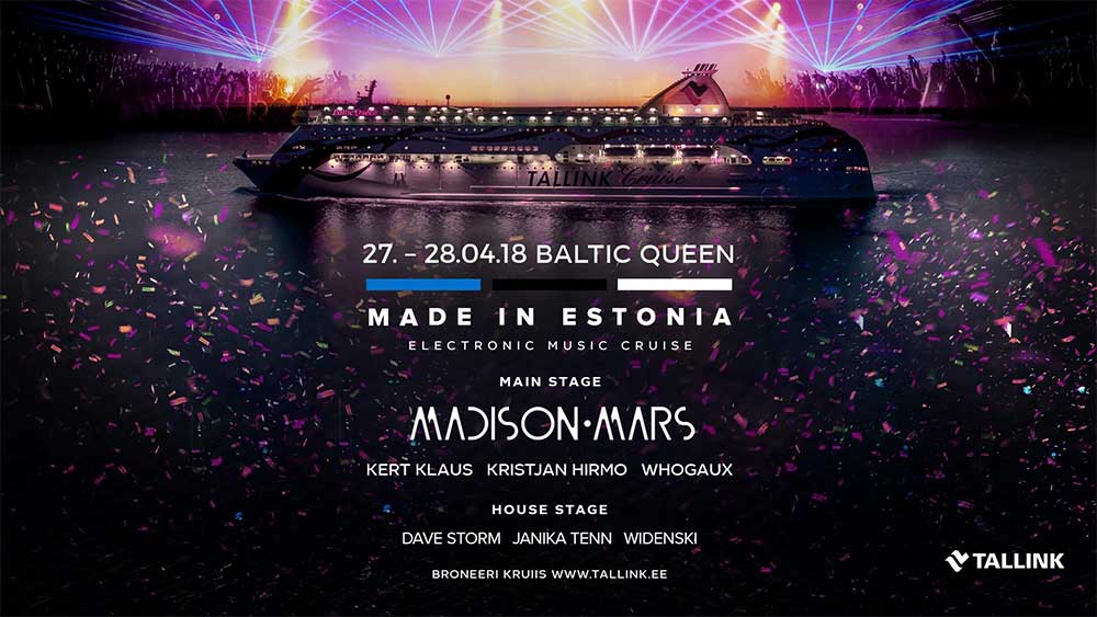 Фестивальный спецкруиз «Made in Estonia» 27 и 28 апреля