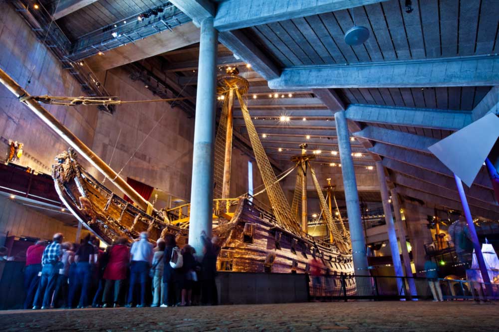 Vasa laeva ümbritseb kümme erinevat näitust, mis kõnelevad elust laeva pardal