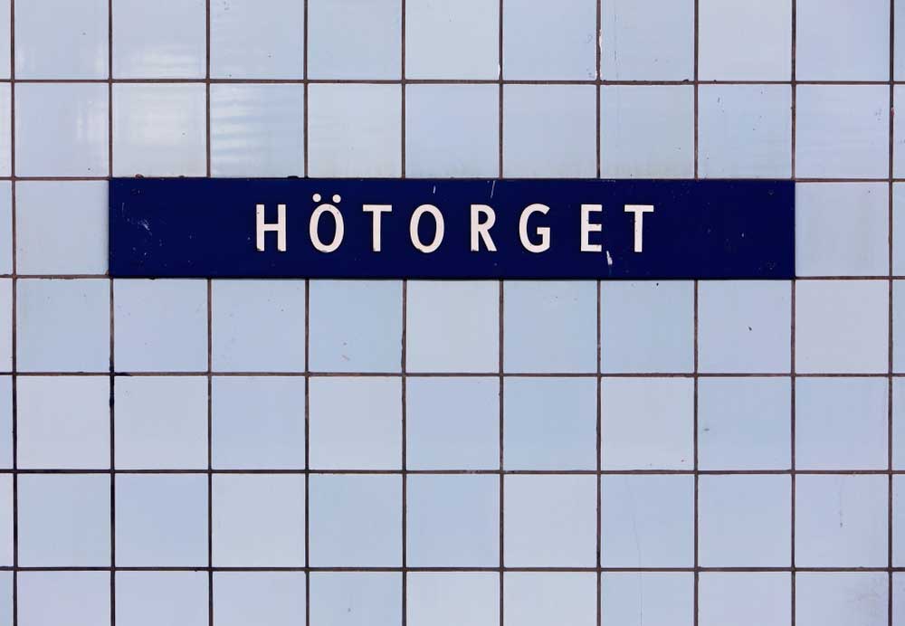 Hötorget. Stockholmi metroojaam